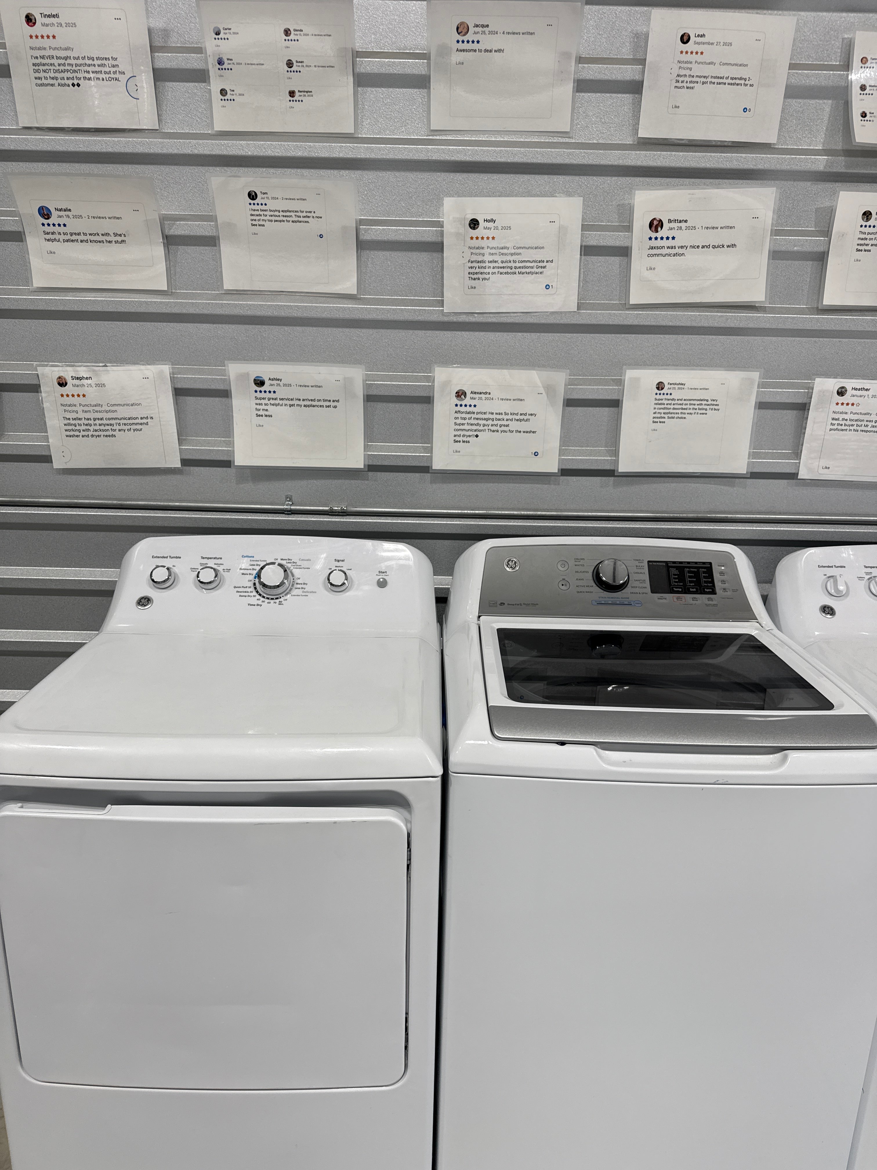 GE Top Load Washer & Electric Dryer Set - Refurbished | Austin TX