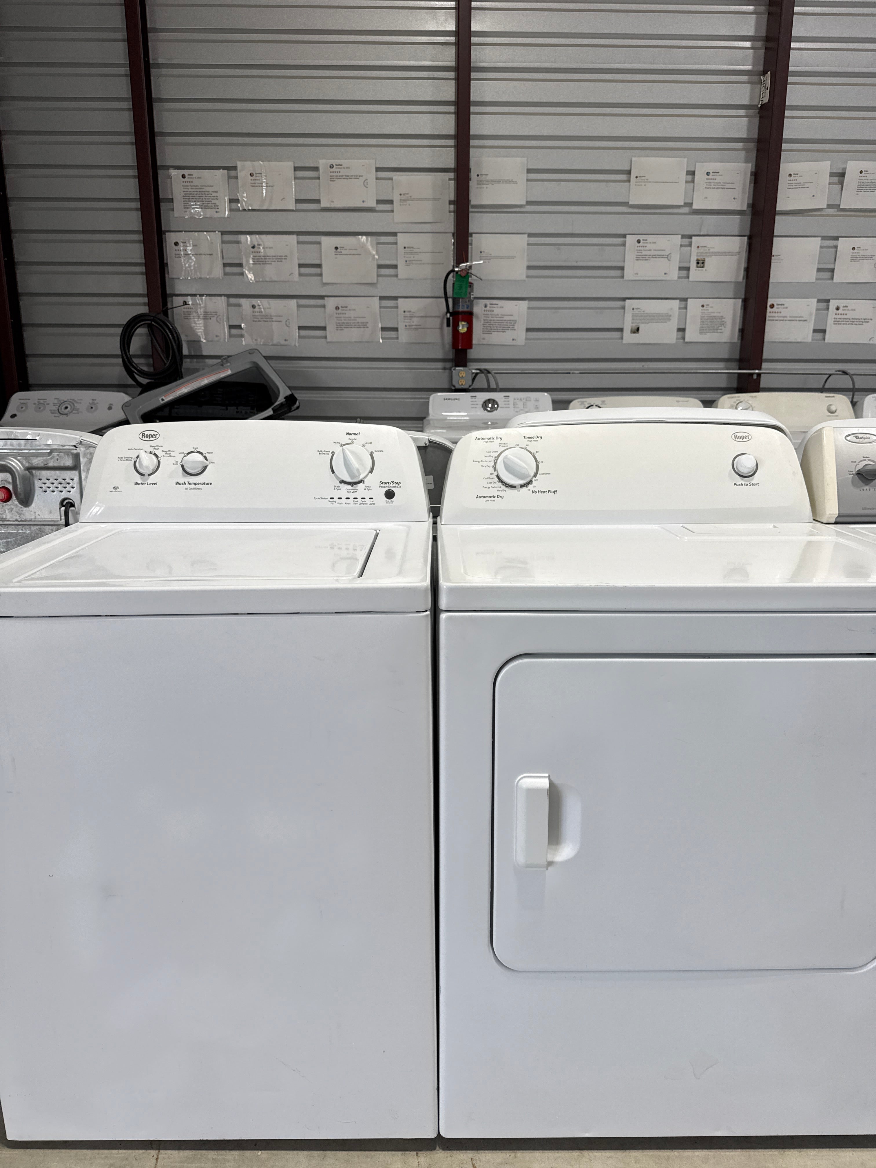 Whirlpool Roper Top Load Washer & Electric Dryer Set - Refurbished | Austin TX