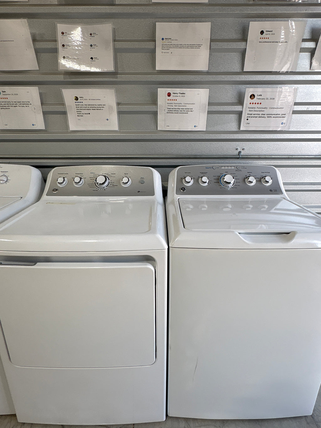 GE Top Load Washer & Electric Dryer Set - Refurbished | Austin TX