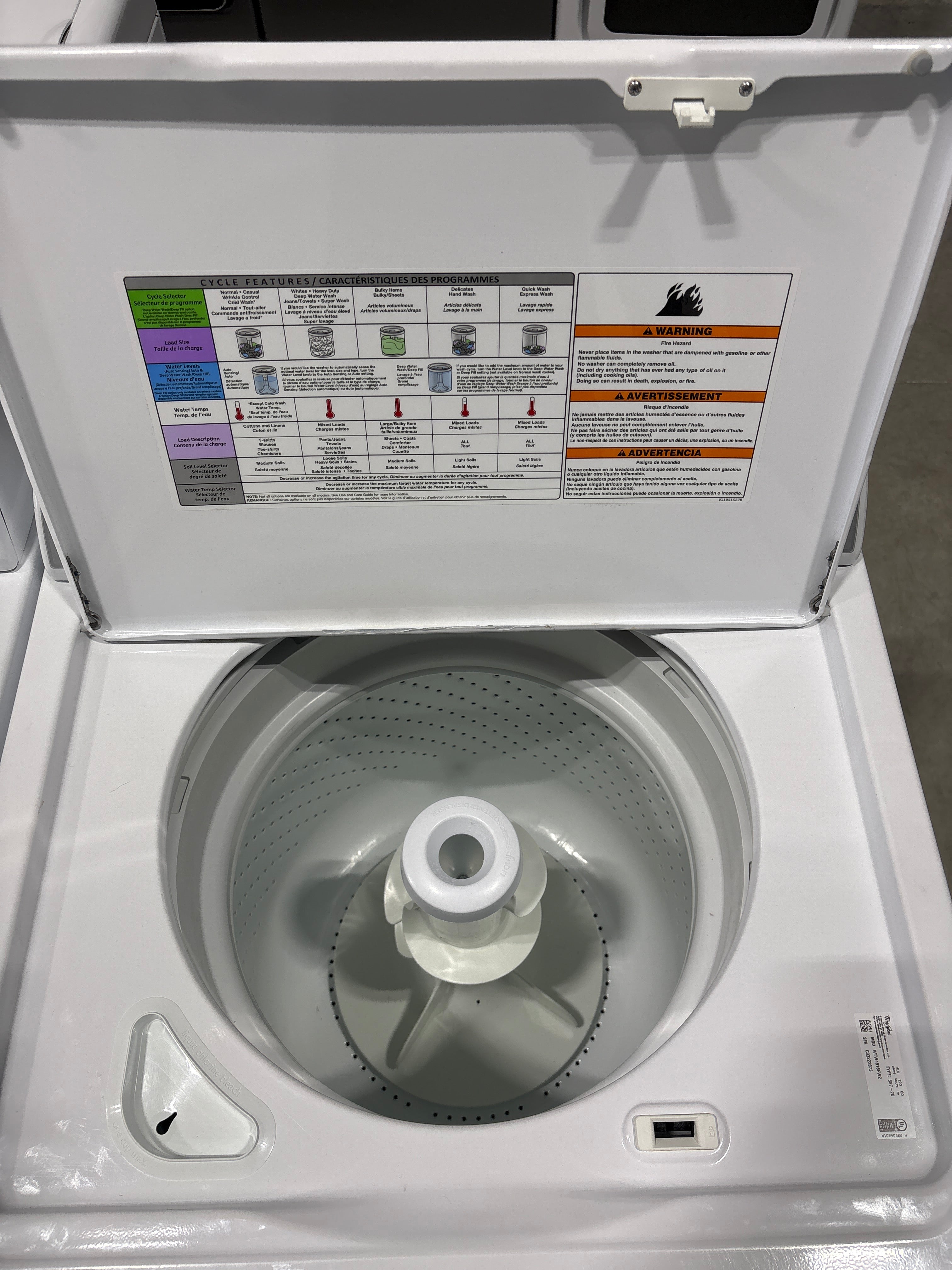 Whirlpool Top Load Washer & Electric Dryer Set - Refurbished | Austin TX