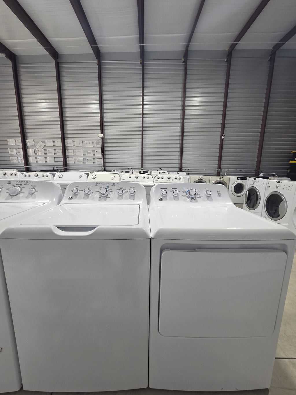 GE Top Load Washer & Electric Dryer Set - Refurbished | Austin TX