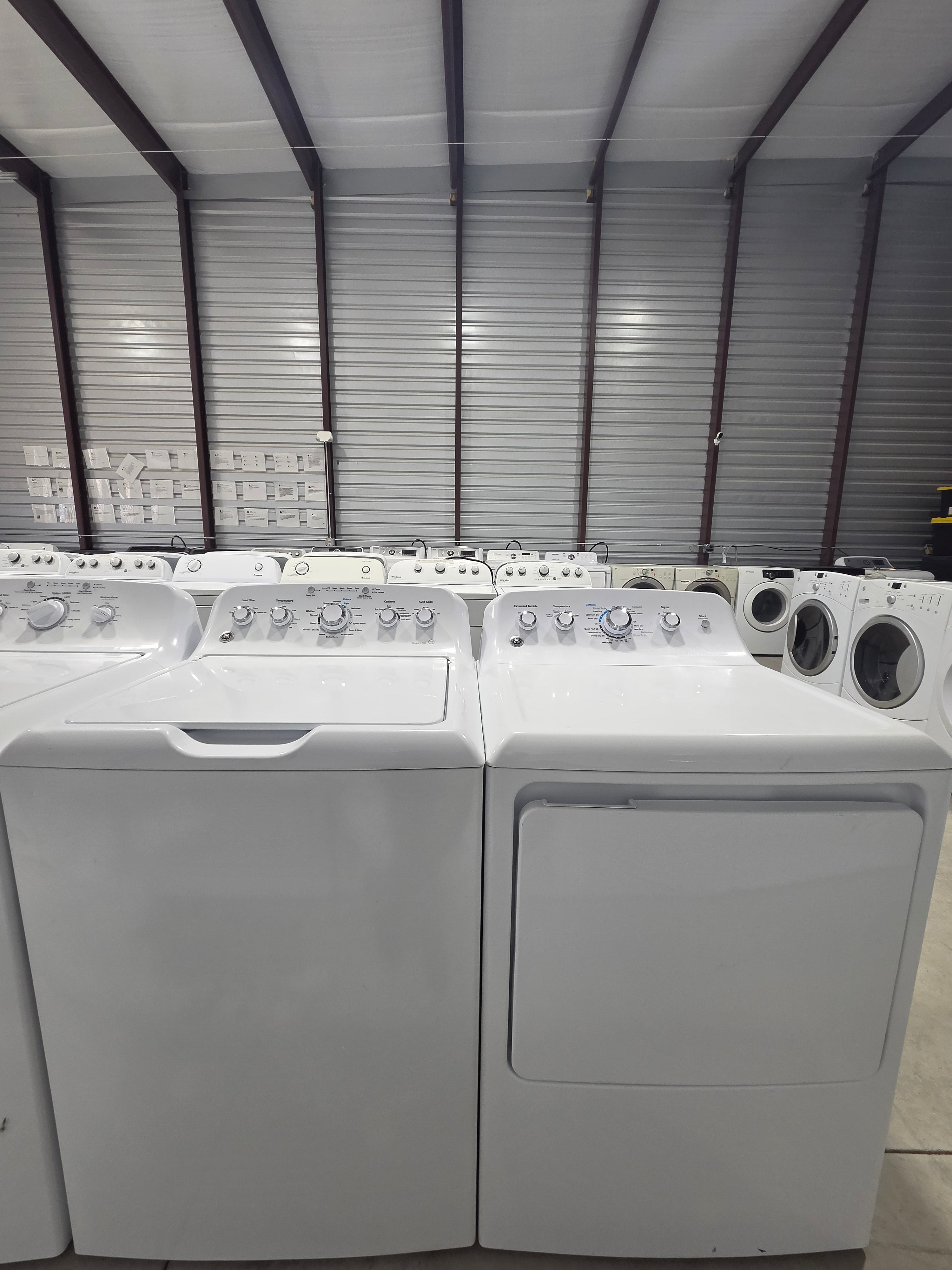 GE Top Load Washer & Electric Dryer Set - Refurbished | Austin TX