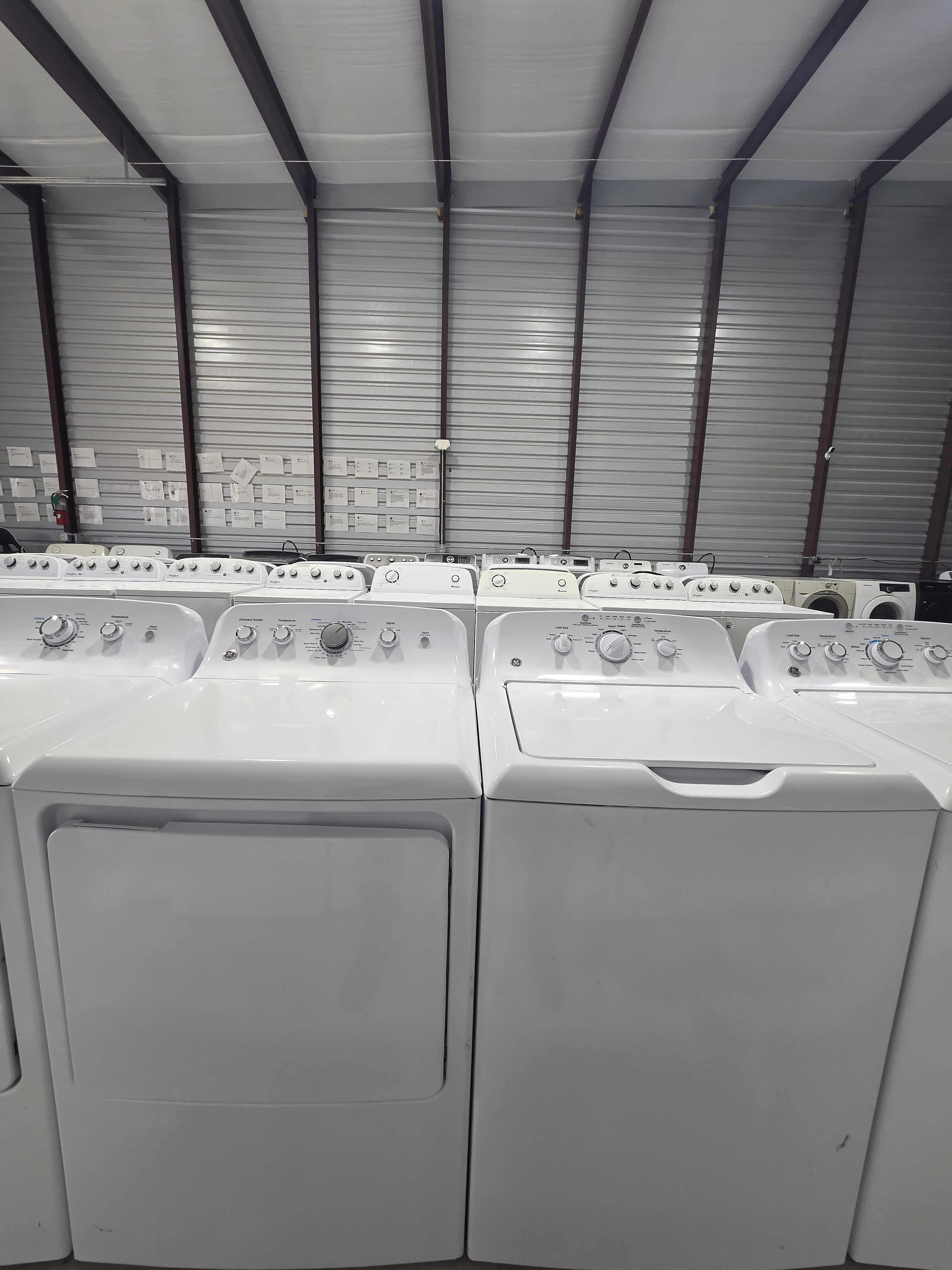 GE Top Load Washer & Electric Dryer Set - Refurbished | Austin TX