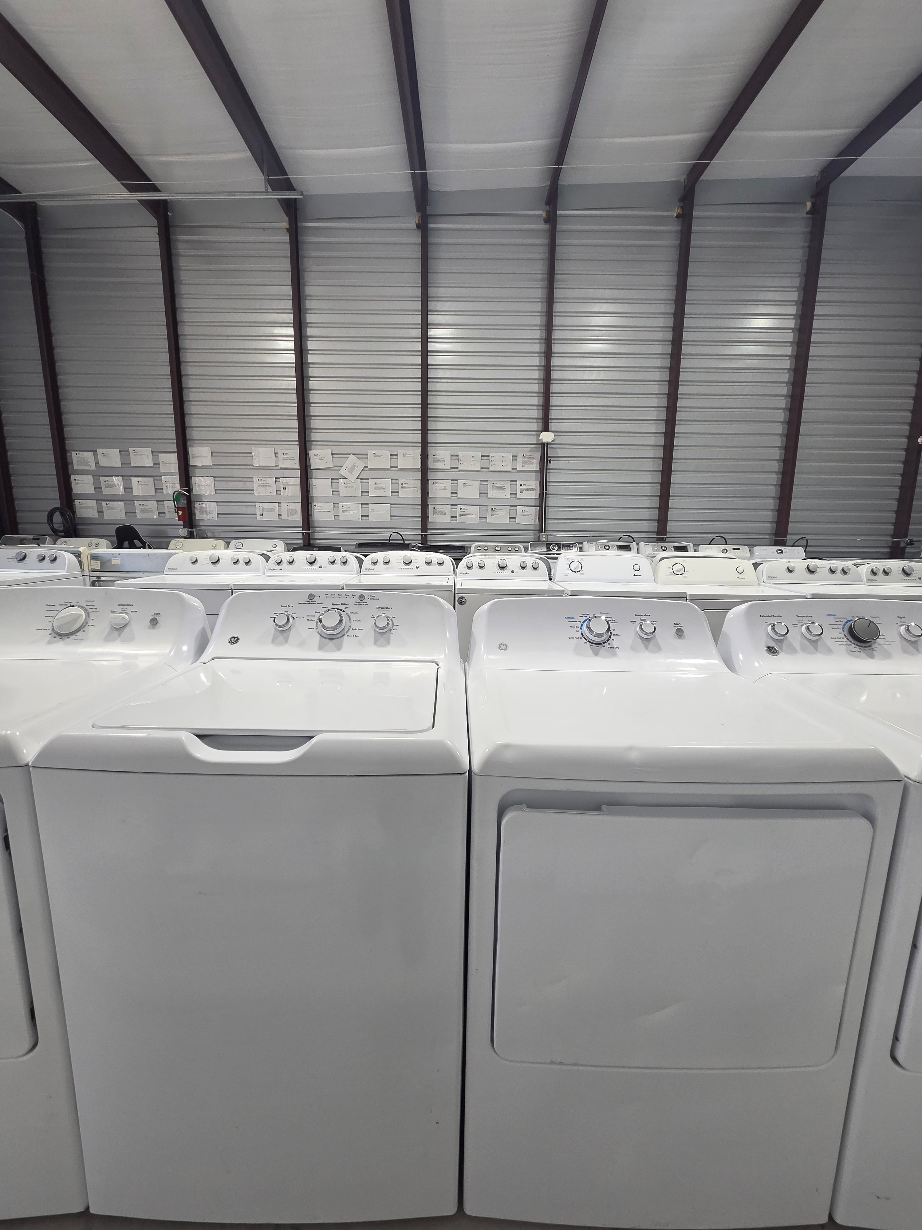 GE Top Load Washer & Electric Dryer Set - Refurbished | Austin TX