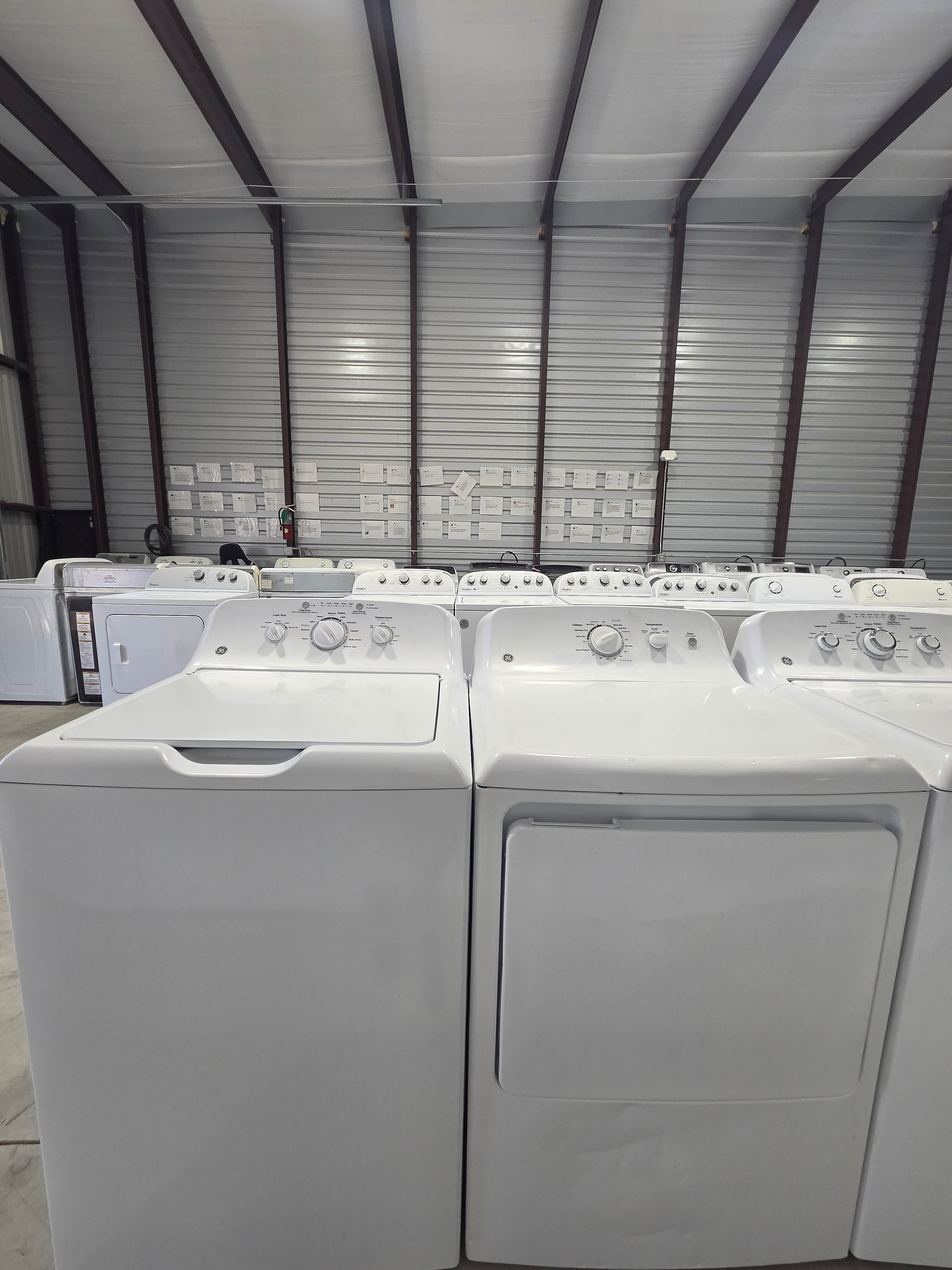 GE Top Load Washer & Electric Dryer Set - Refurbished | Austin TX