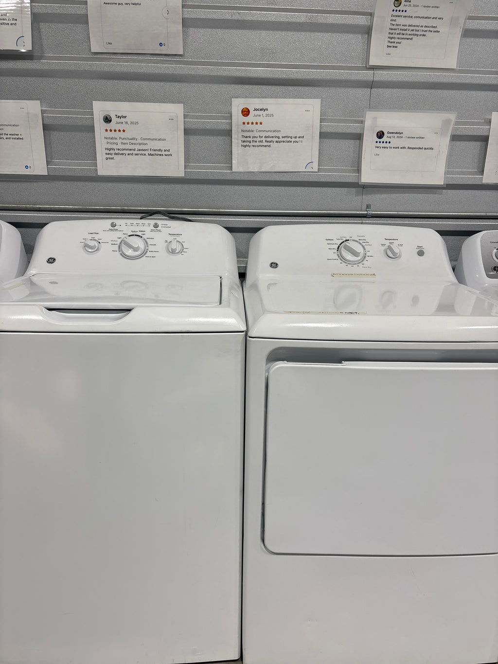 GE Top Load Washer & Electric Dryer Set - Refurbished | Austin TX