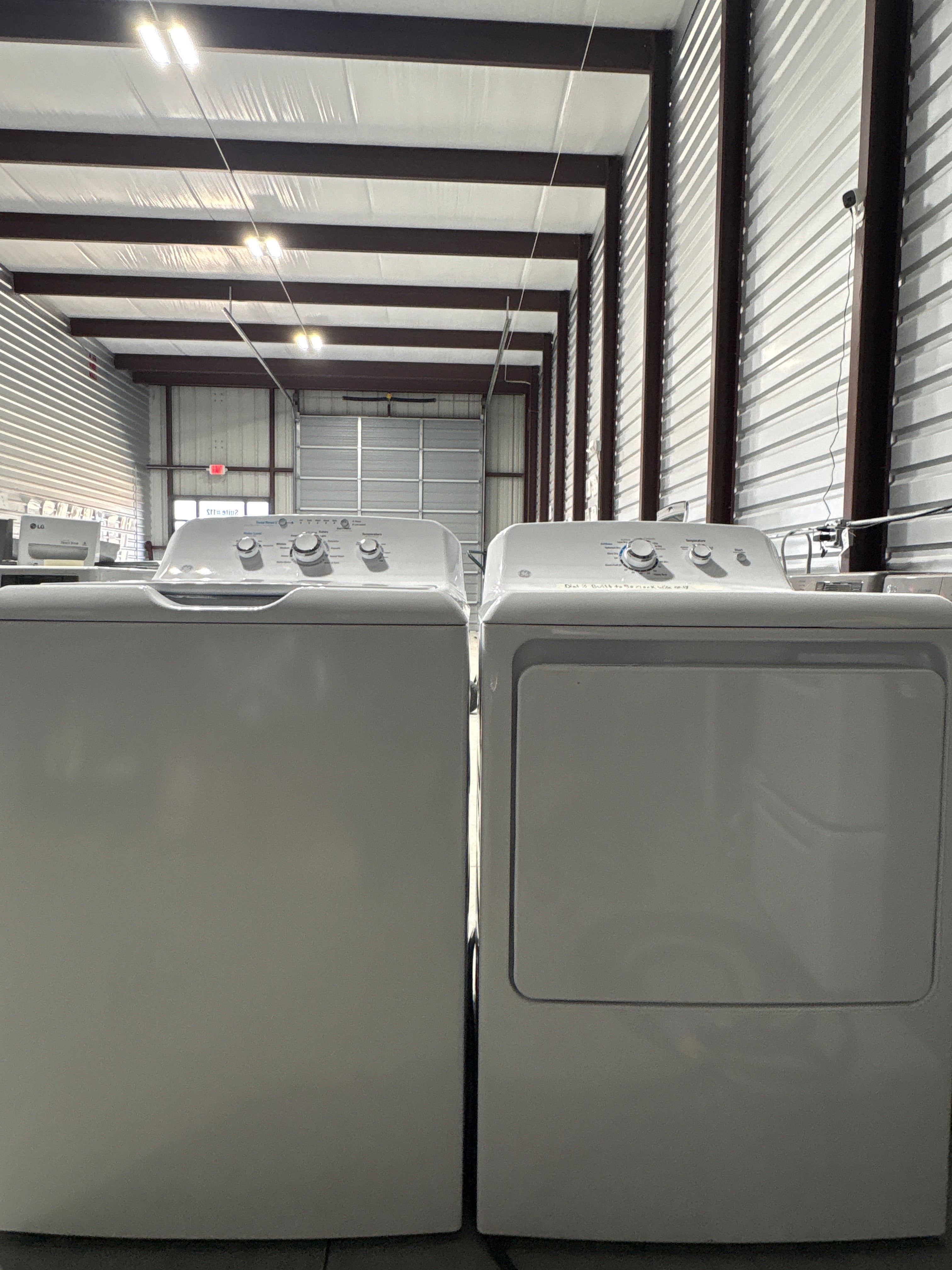 GE Top Load Washer & Electric Dryer Set - Refurbished | Austin TX