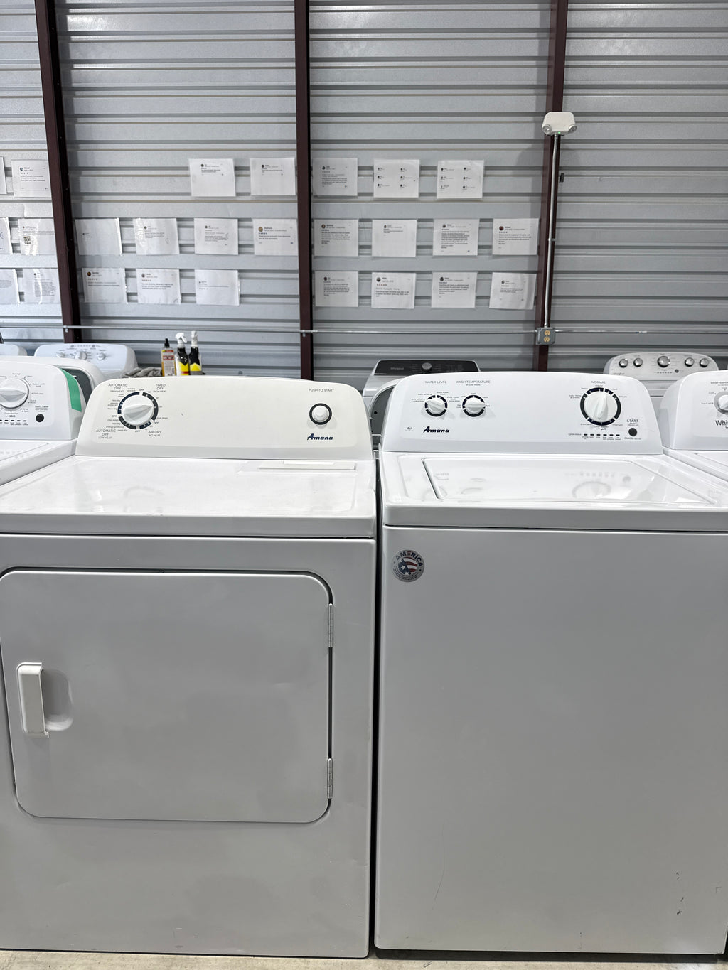Amana Top Load Washer & Electric Dryer Set - Refurbished | Austin TX