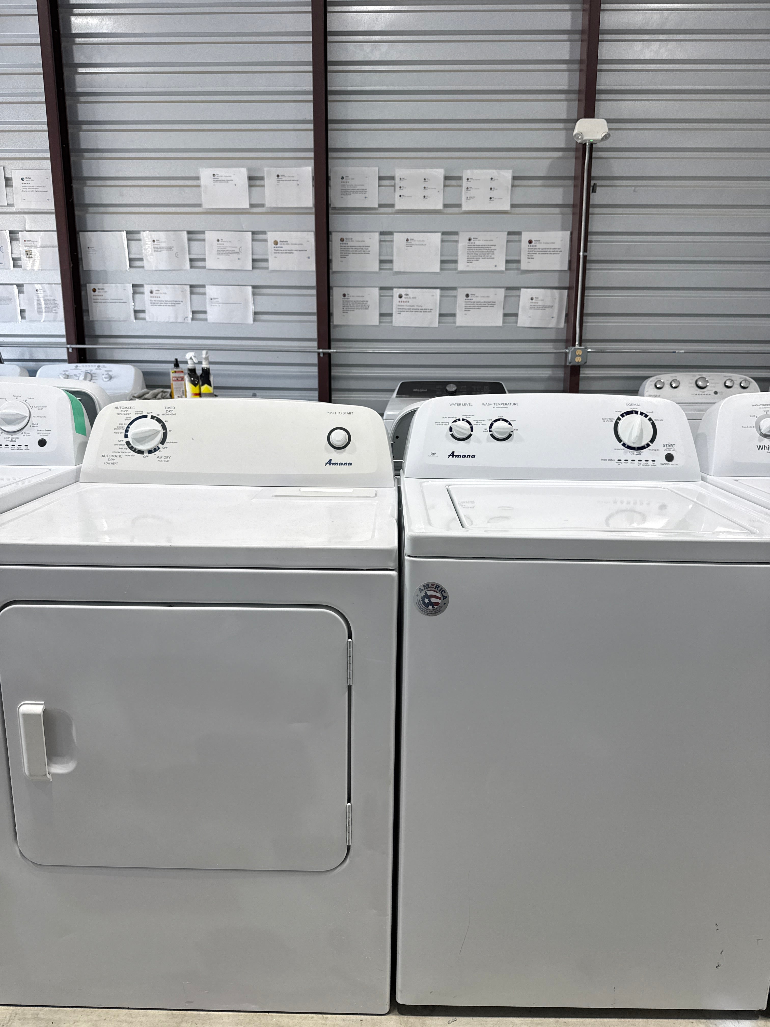 Amana Top Load Washer & Electric Dryer Set - Refurbished | Austin TX