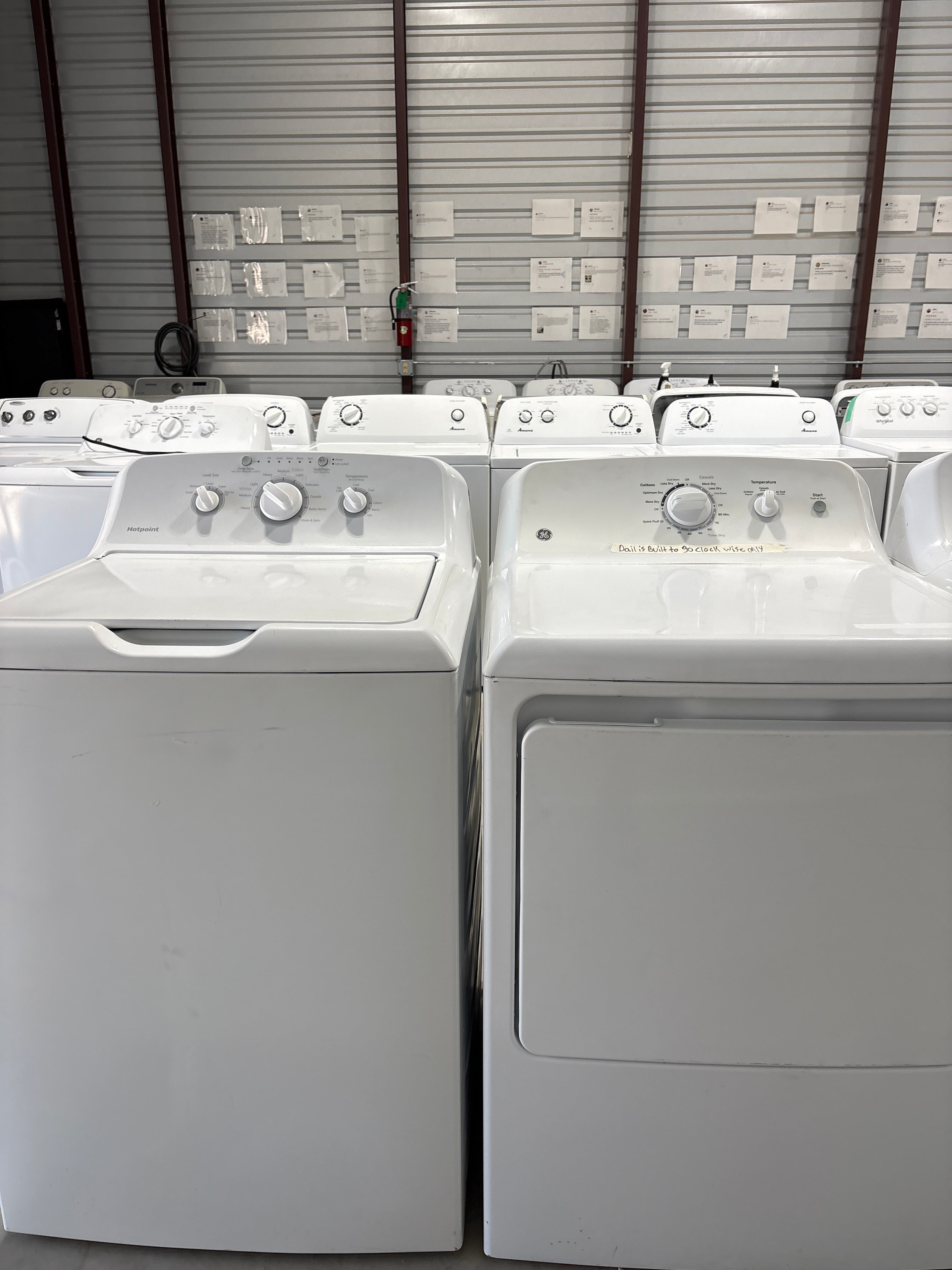 GE Top Load Washer & Electric Dryer Set - Refurbished | Austin TX