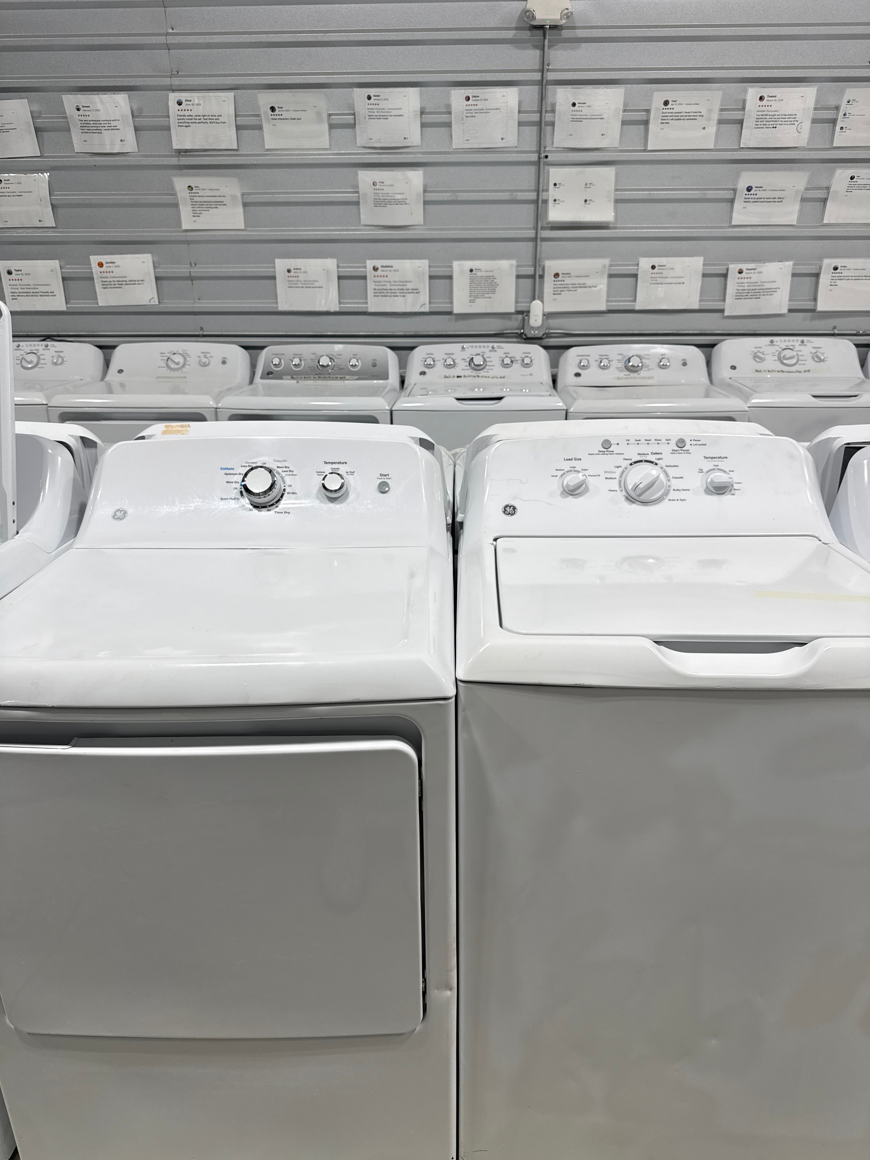 GE Top Load Washer & Electric Dryer Set - Refurbished | Austin TX