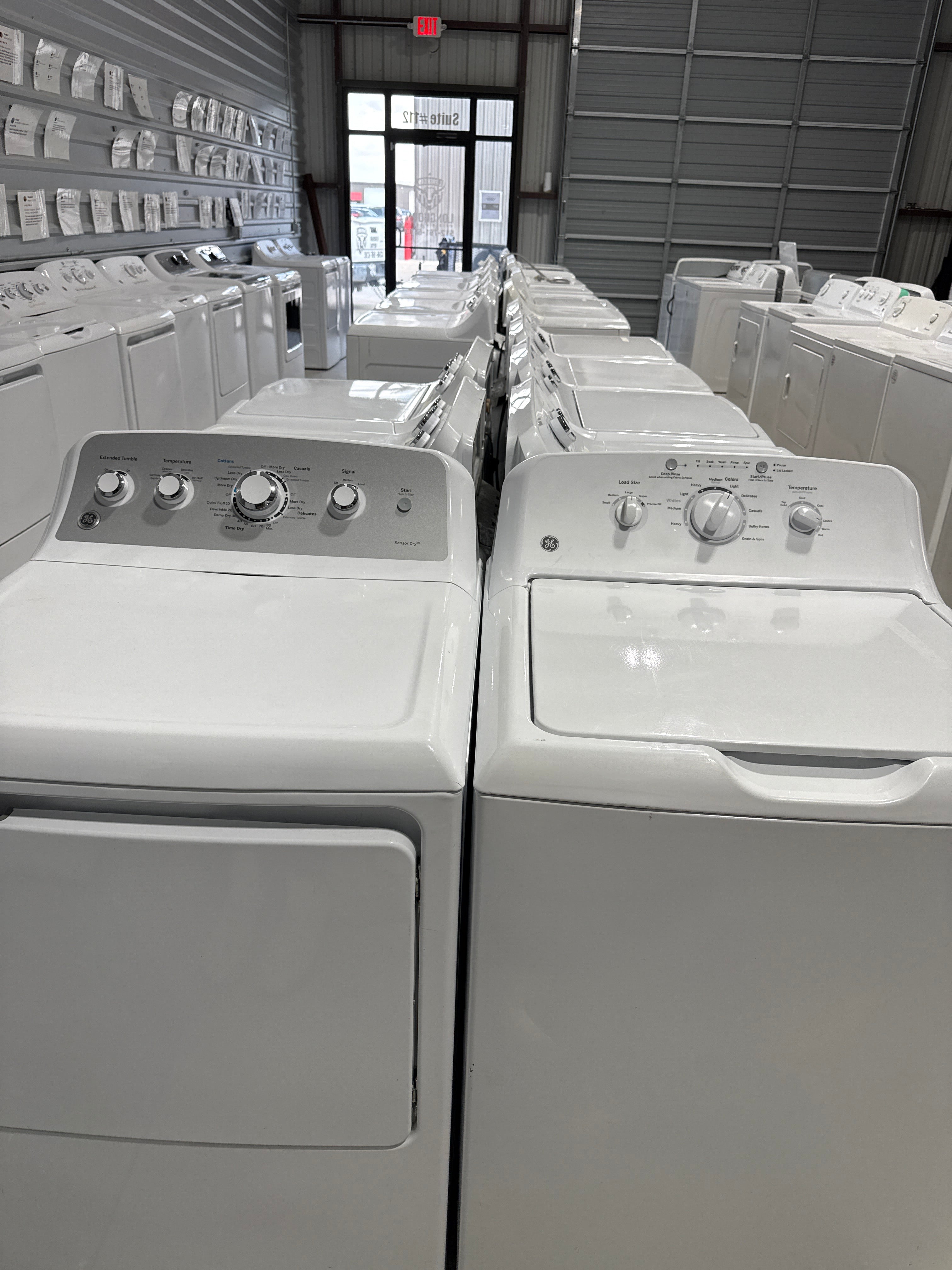 GE Top Load Washer & Electric Dryer Set - Refurbished | Austin TX