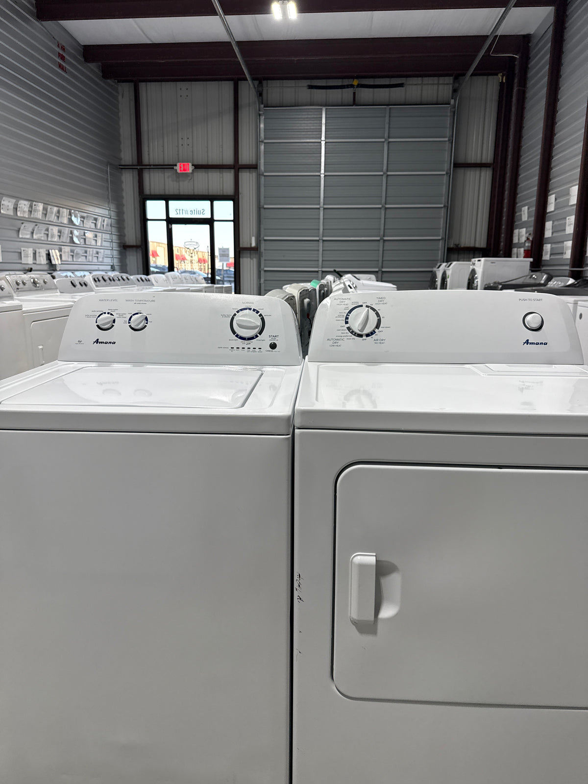 Amana Top Load Washer & Electric Dryer Set - Refurbished | Austin TX