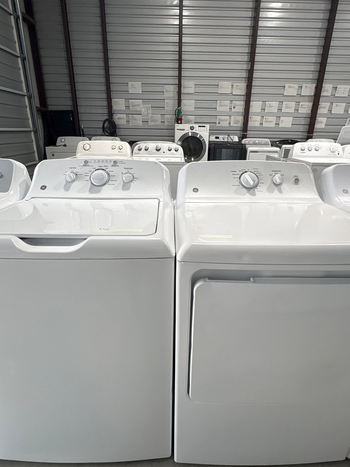GE Top Load Washer & Electric Dryer Set - Refurbished | Austin TX