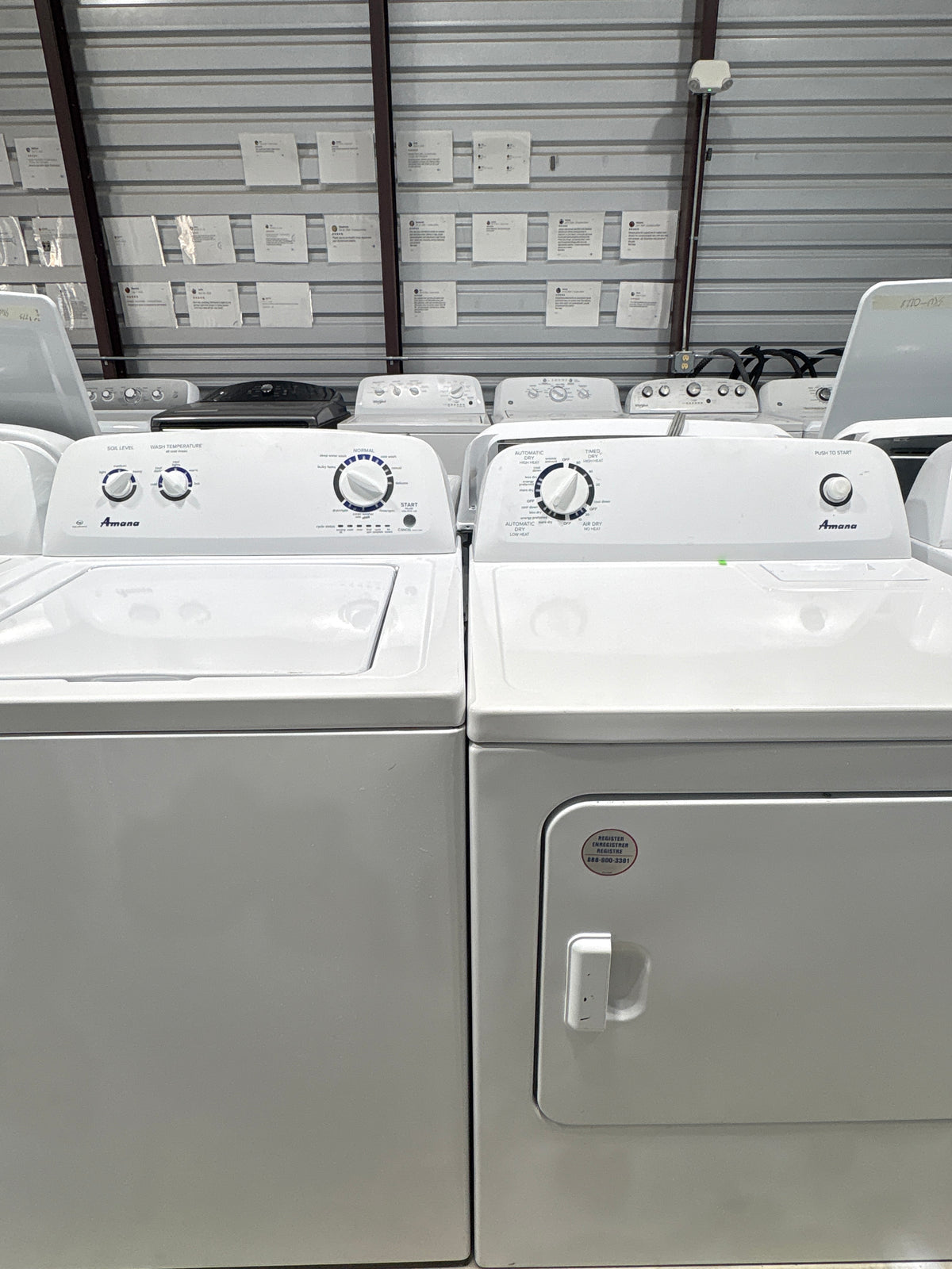Amana Top Load Washer & Electric Dryer Set - Refurbished | Austin TX