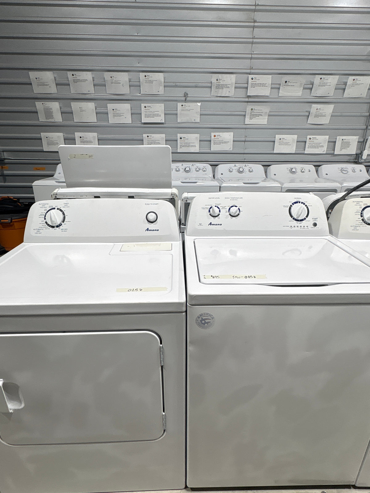 Amana Top Load Washer & Electric Dryer Set - Refurbished | Austin TX