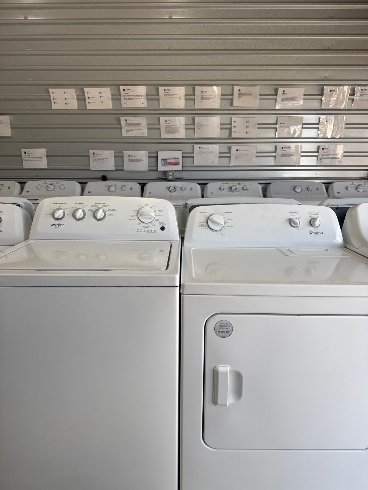 Whirlpool Top Load 2 in 1 Agitator Washer & Electric Dryer Set - Refurbished | Austin TX