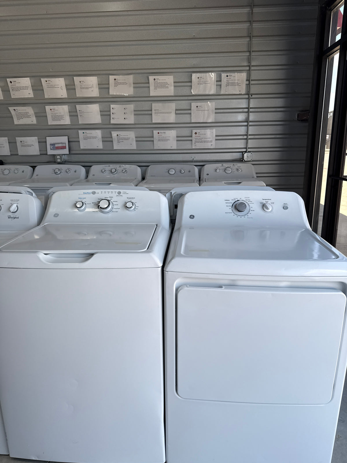 GE Top Load Washer & Electric Dryer Set - Refurbished | Austin TX
