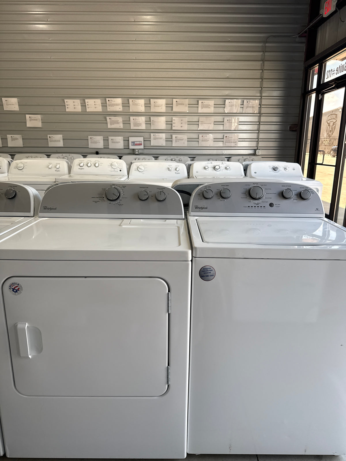 Whirlpool Top Load Washer & Electric Dryer Set - Refurbished | Austin TX