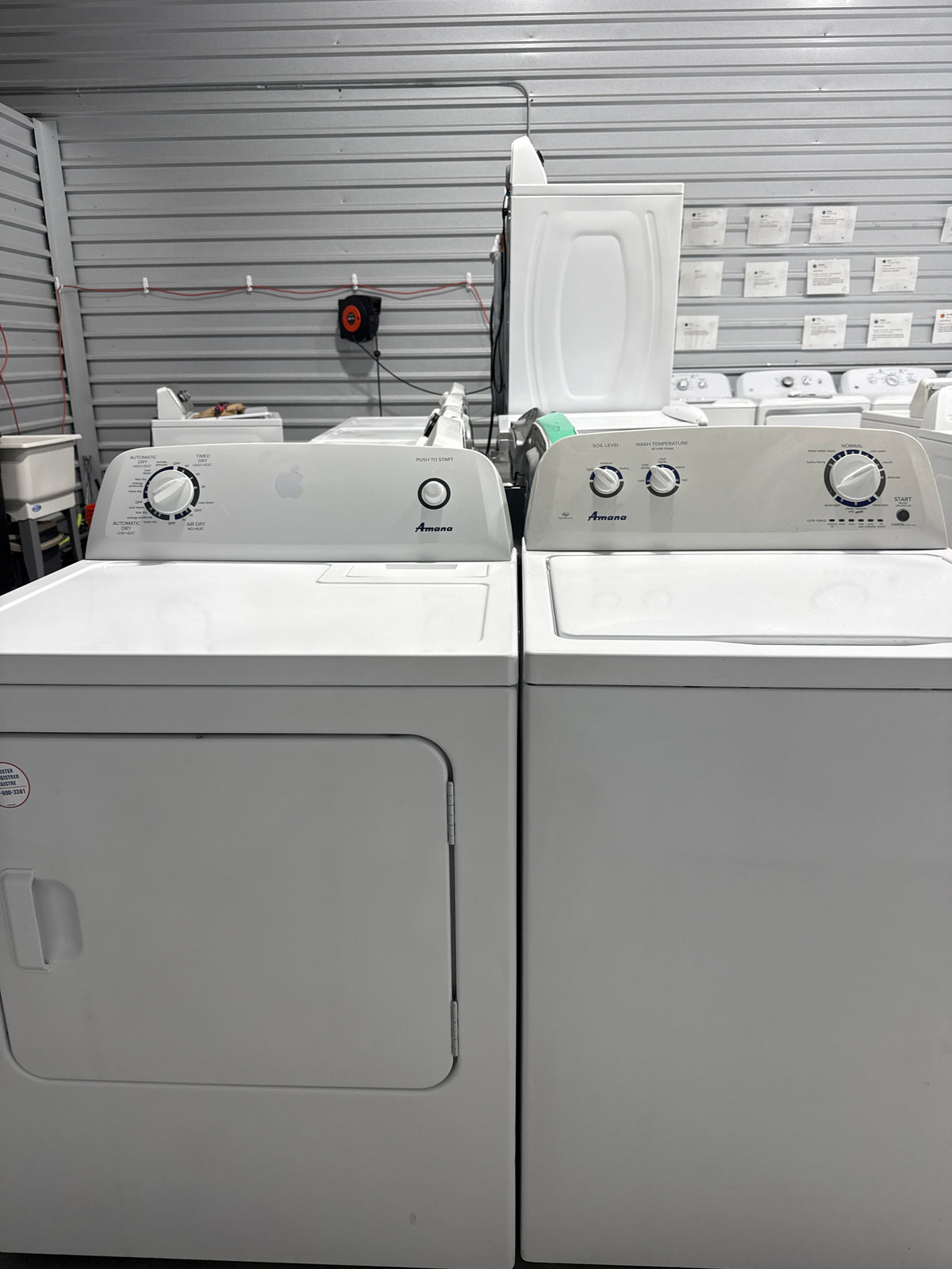 Amana Top Load Washer & Electric Dryer Set - Refurbished | Austin TX