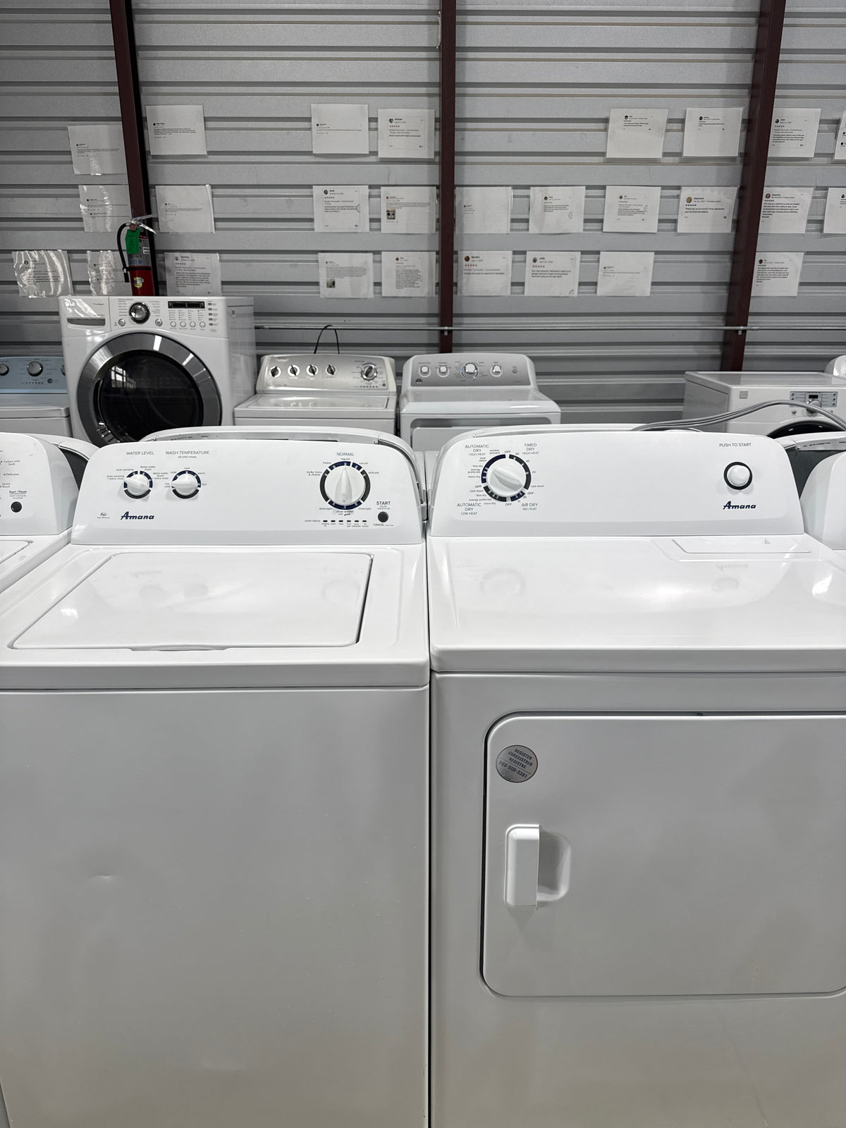 Amana Top Load Washer & Electric Dryer Set - Refurbished | Austin TX