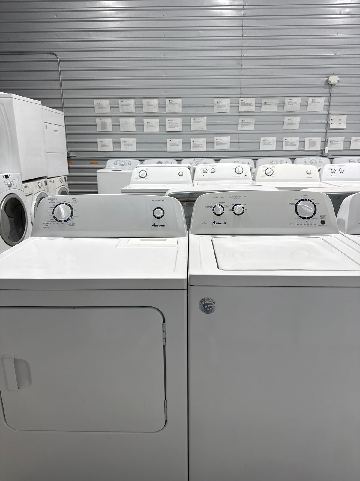 Amana Top Load Washer & Electric Dryer Set - Refurbished | Austin TX