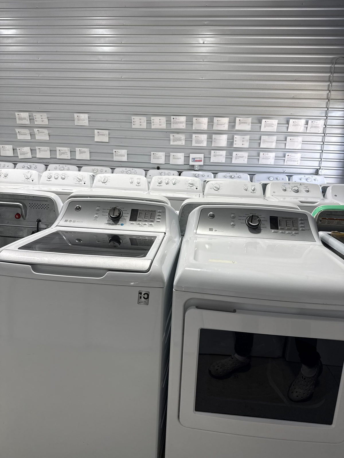 GE Top Load Washer & Electric Dryer Set - Refurbished | Austin TX
