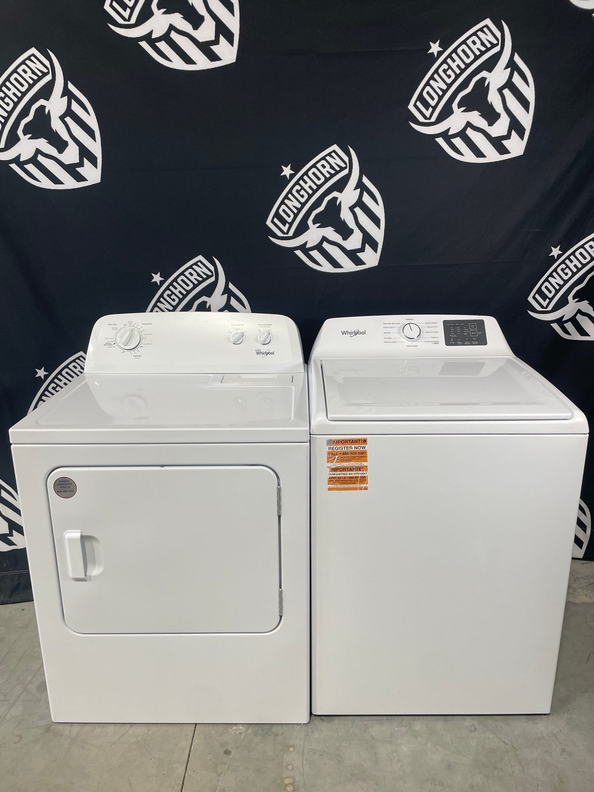 Whirlpool Top Load Washer & Electric Dryer Set - Refurbished | Austin TX
