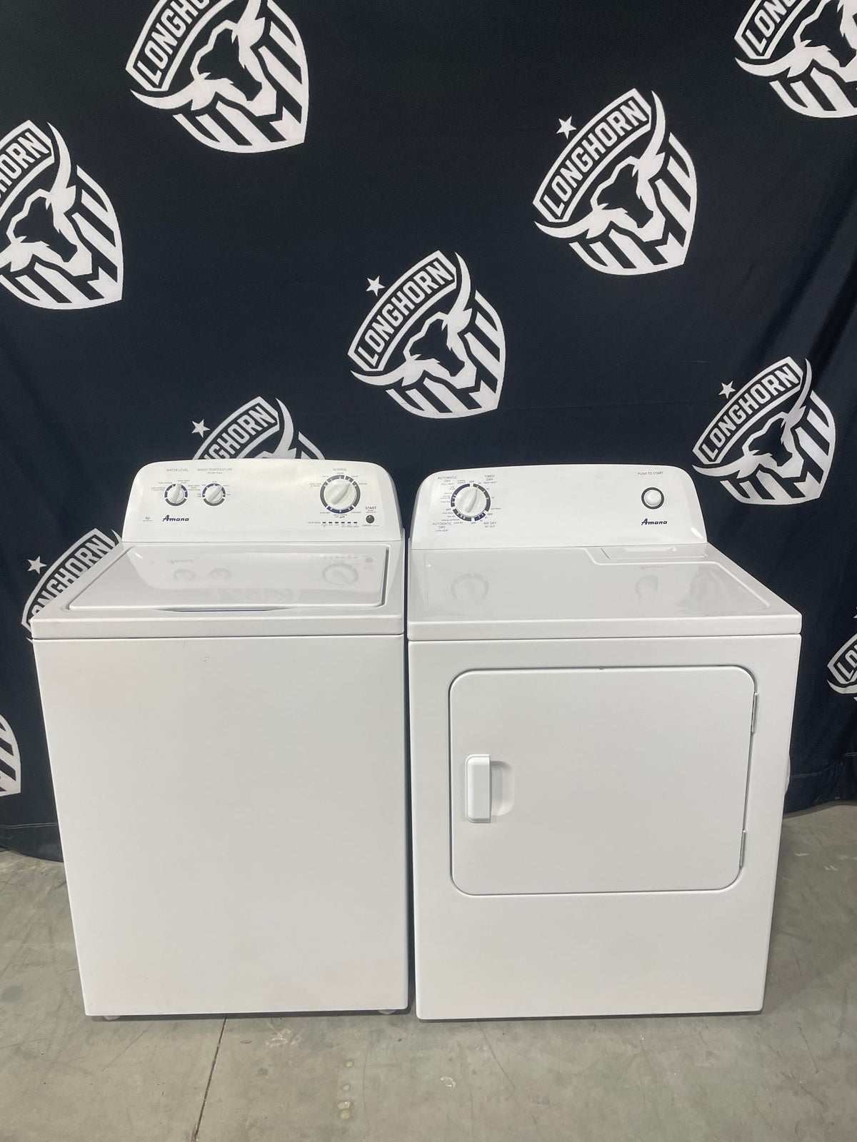 Amana Top Load Washer & Electric Dryer Set - Refurbished | Austin TX