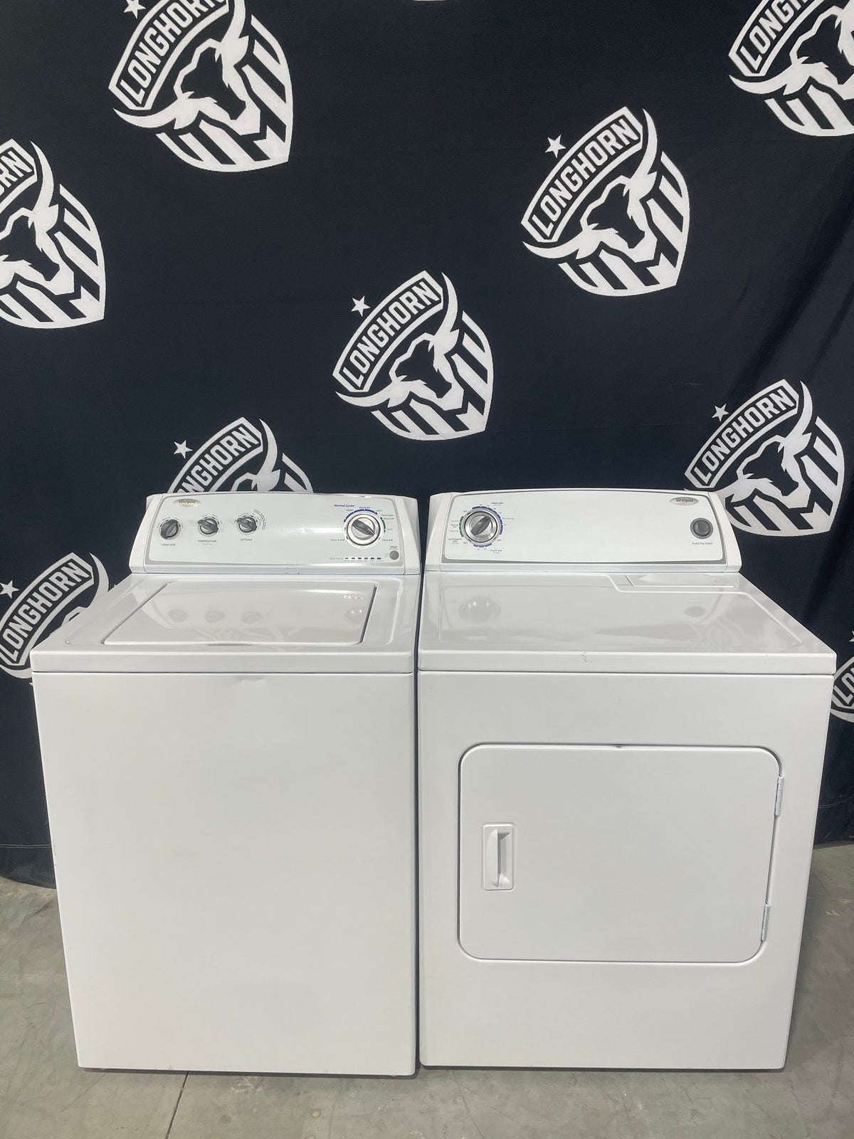 Whirlpool Top Load Washer & Electric Dryer Set - Refurbished | Austin TX