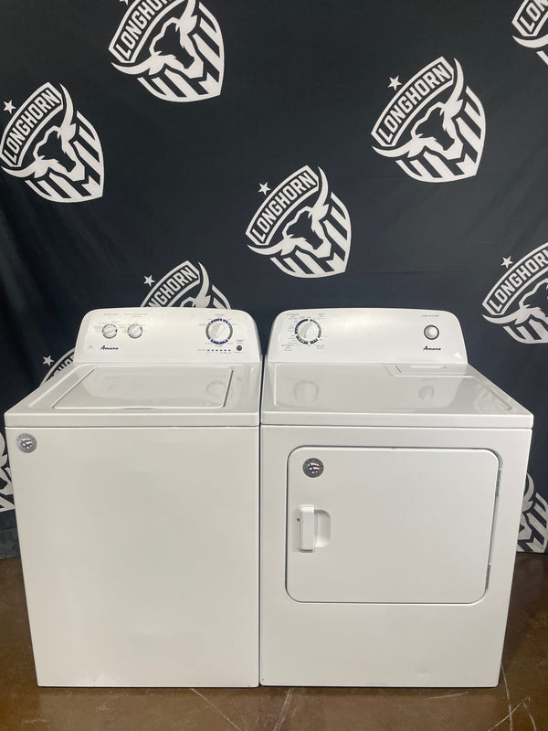 Amana Top Load Washer & Electric Dryer Set - Refurbished | Austin TX