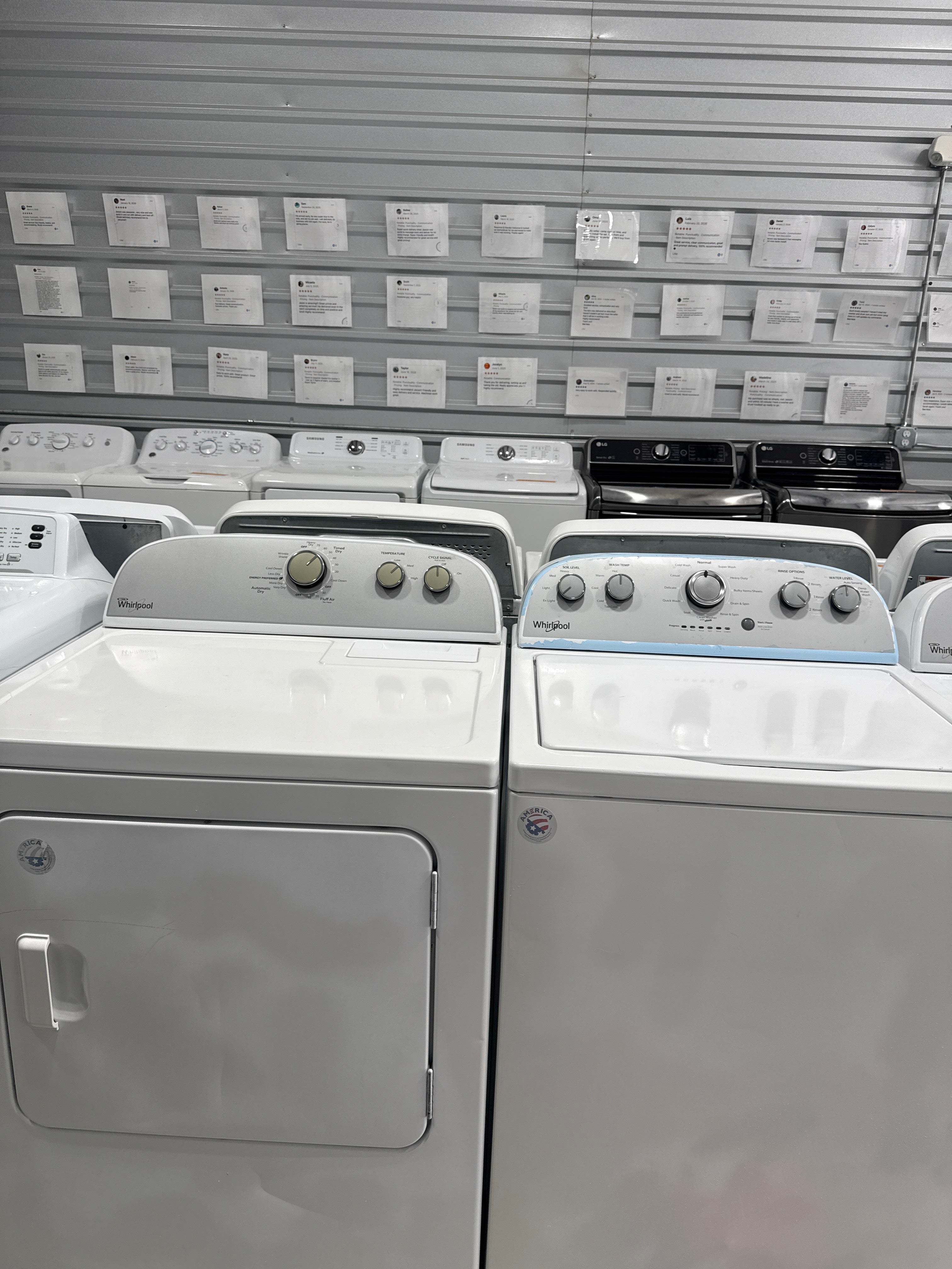 Whirlpool NO Agitator Washer and Electric Dryer