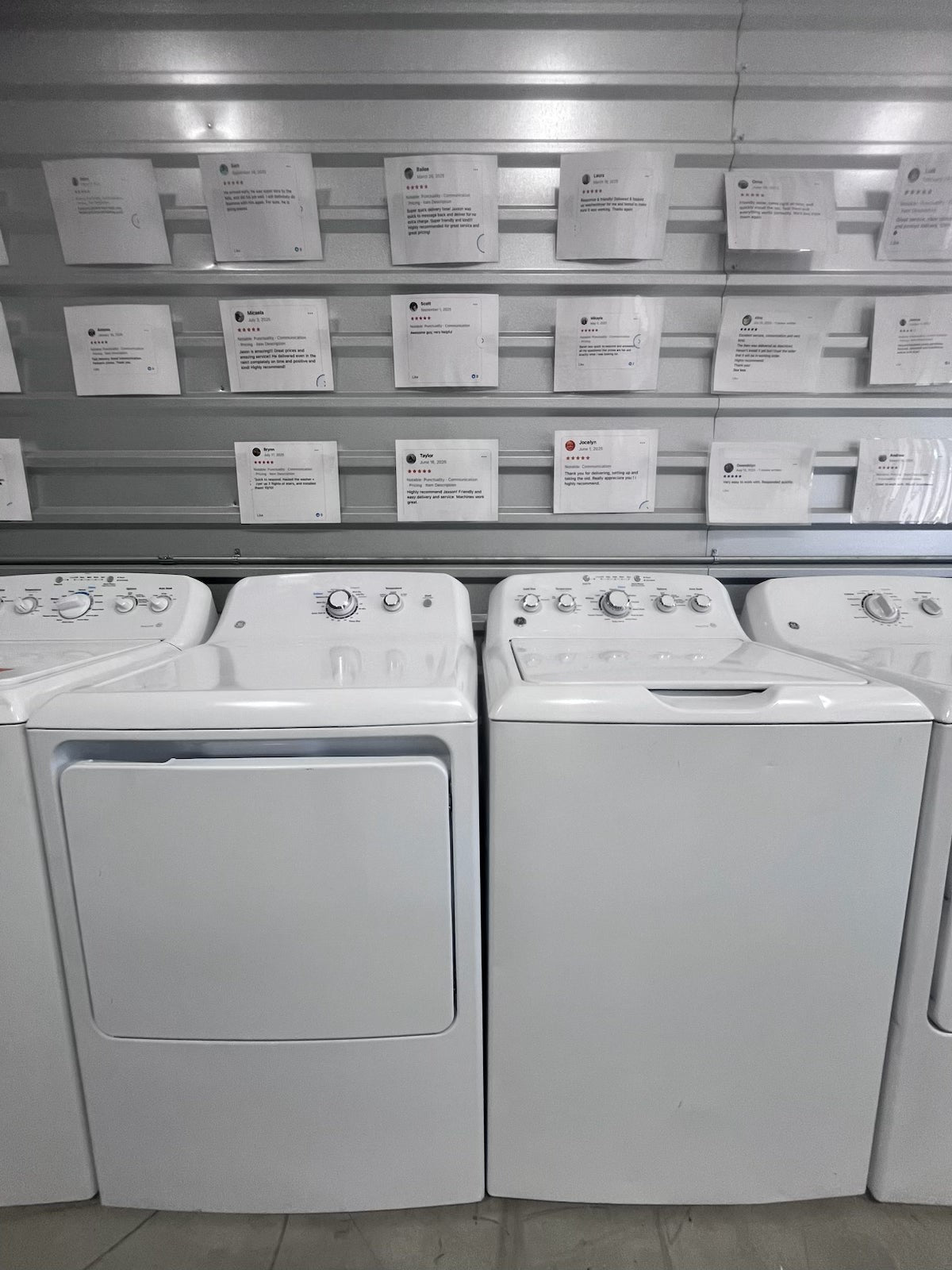 GE top load washer and electric dryer set, refurbished, Longhorn Washer and Dryer Austin TX