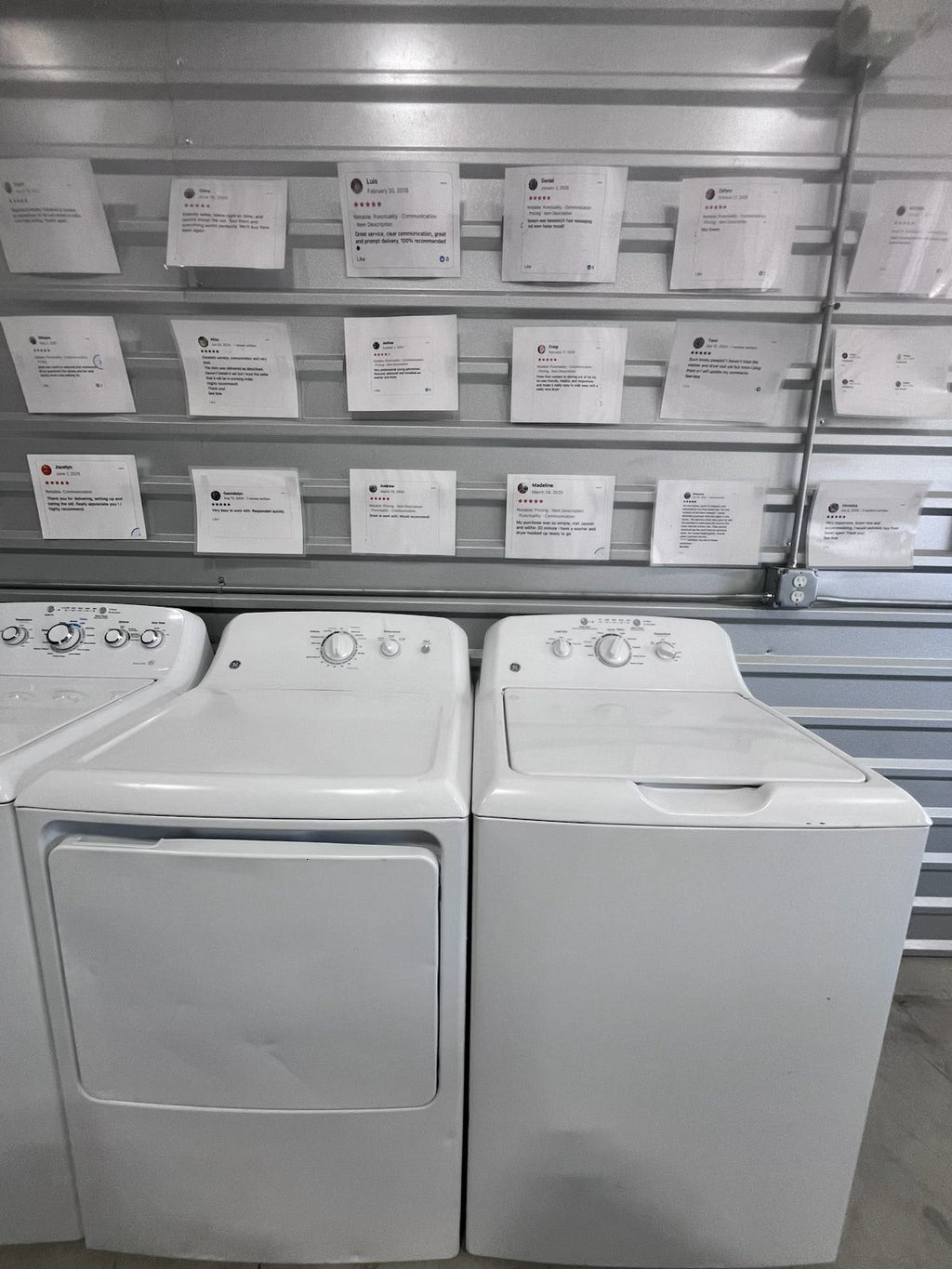 GE top load washer and electric dryer set, refurbished, Longhorn Washer and Dryer Austin TX