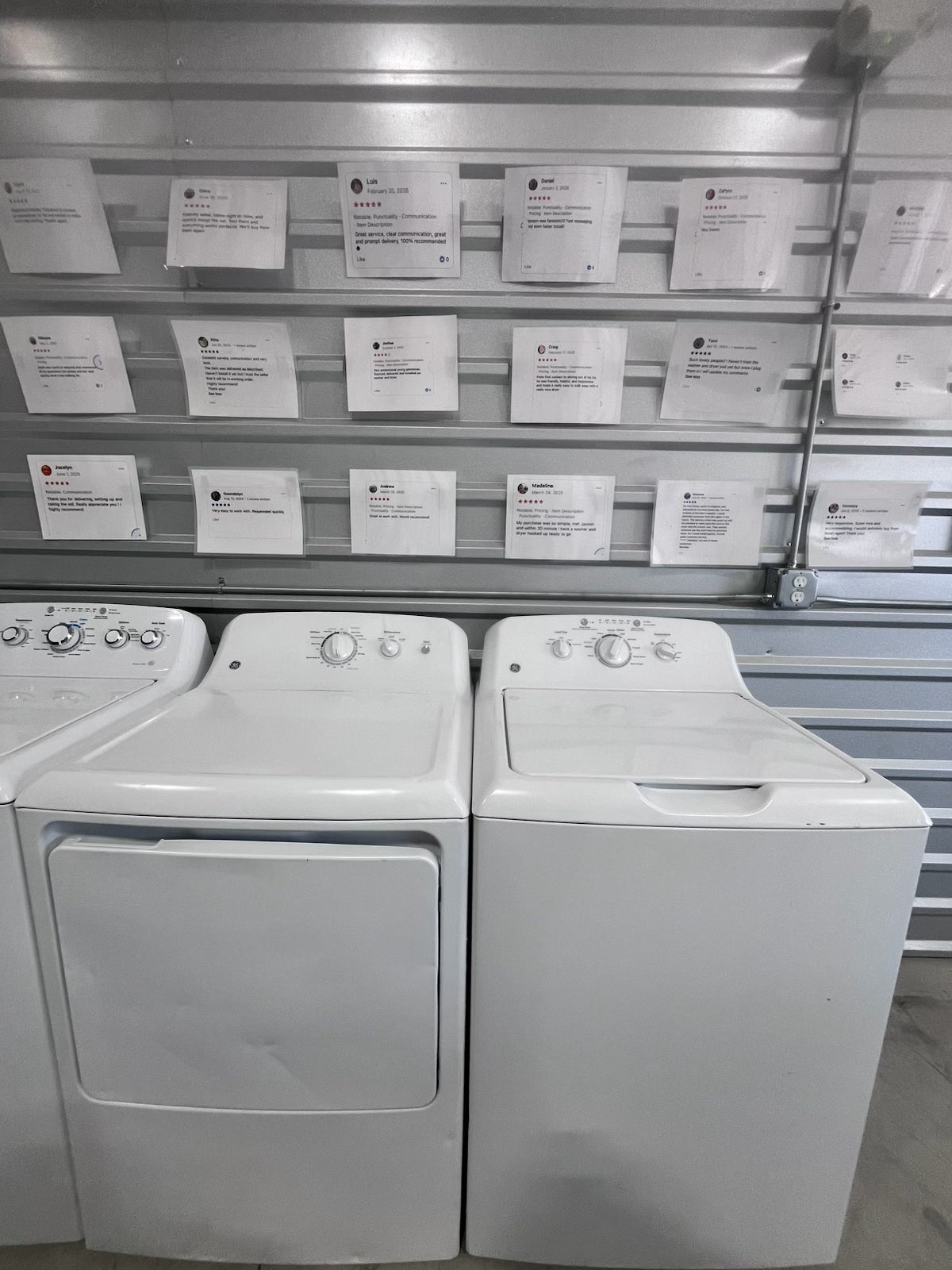 GE top load washer and electric dryer set, refurbished, Longhorn Washer and Dryer Austin TX