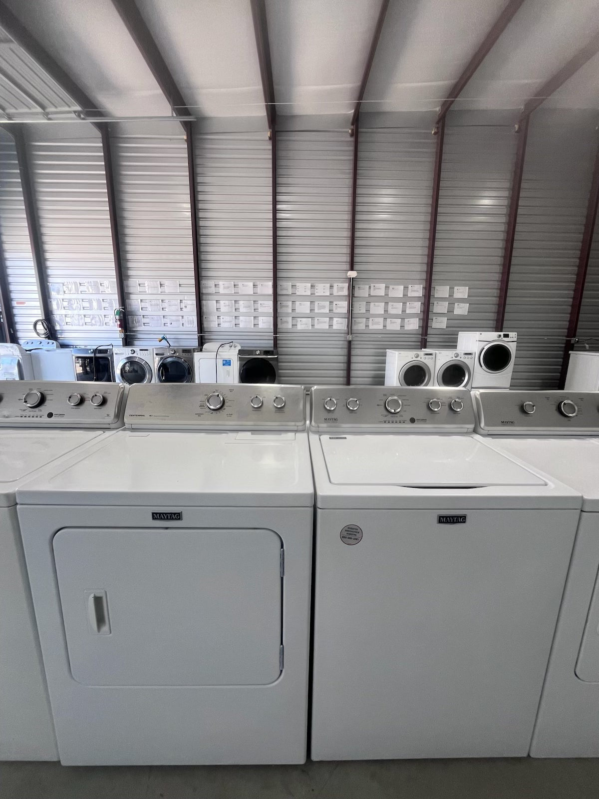 Maytag top load washer and electric dryer set, refurbished, Longhorn Washer and Dryer Austin TX
