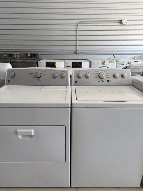 Kenmore top load washer and electric dryer set no agitator - used appliance in Austin TX